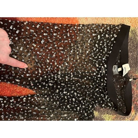 Isabel Marant Tanael Embellished Sheer Leggings Size 1 (Small) with defect - Picture 12 of 13